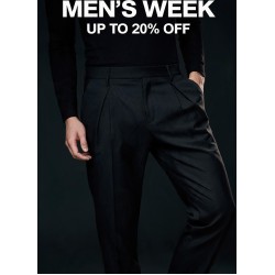 Black Pinch Front Trouser