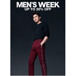 Burgundy Zip Detail Pant