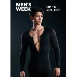 Black Ribbed Bodysuit