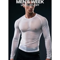 White Sheer Long Sleeve Top
