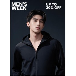 Black Zip Hooded Track Jacket