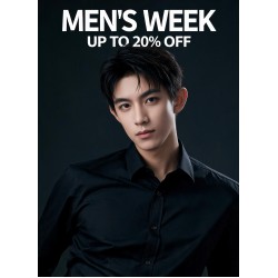Black Slim Button Shirt