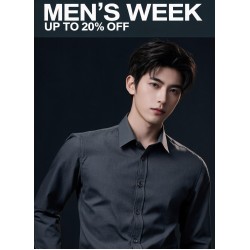 Charcoal Slim Button Shirt