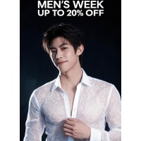 White Sheer Mesh Club Shirt