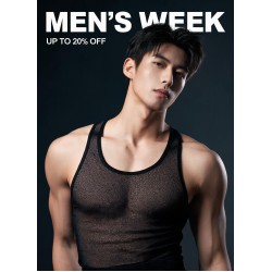 Black Racerback Mesh Tank