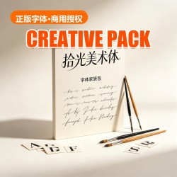 拾光 美术体 Font Family (4 Weights)